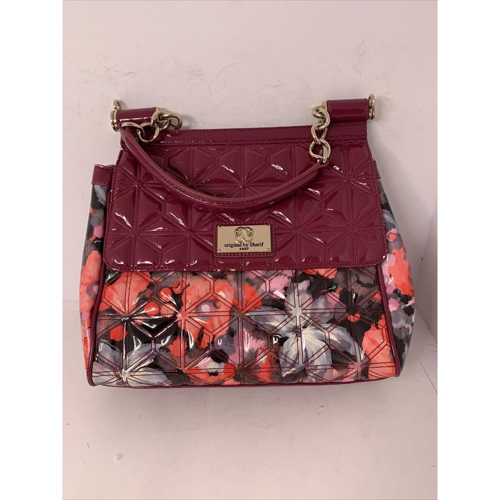 Sharif Leather Handle Bag Floral Print‎